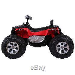 12V Kids Ride On ATV Quad Electric Toy Car Battery Powered High/Low Speed MP3
