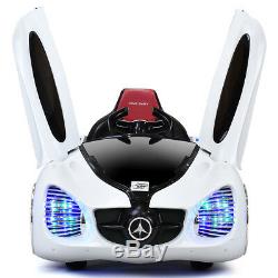12V Kids Ride On Car Battery Powered RC Remote Control with MP3 & Lights White