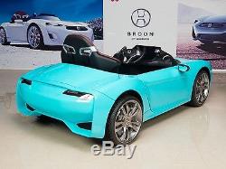12V Kids Ride On Car Electric Power Wheels Remote Control Henes Broon F830 Blue