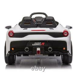 12V Kids Ride On Car Electric Toys Childs Birthday Gift White with Remote Control