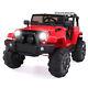 12v Kids Ride On Car Jeep Racing Battery Power Wheels Electric Music Light Red