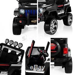 12V Kids Ride On Car Jeep Style Truck EVA Wheels with Remote Control & MP3 3 Speed