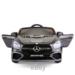 12V Kids Ride On Car Licensed Mercedes Benz 3 Speed withRemote Control MP3 Black