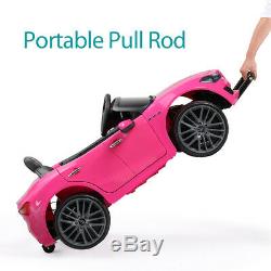 12V Kids Ride On Car Maserati Ghibli Electric Toy Girls Birthday Gift Pink with RC