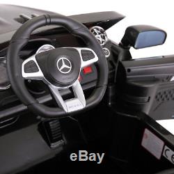 12V Kids Ride On Car Mercedes Benz License MP3 Remote Control Power Wheels Black