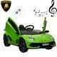 12v Kids Ride On Car Motorized Licensed Lamborghini With Remote Control Music Led
