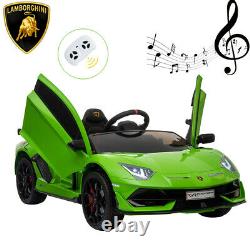 12V Kids Ride On Car Motorized Licensed Lamborghini with Remote Control Music LED