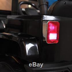 12V Kids Ride On Car Racing Jeep Battery Power Wheels Electric Music Light Black