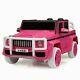 12v Kids Ride On Car Suv Cop Police Vehicle Toy With Remote Control Pink Tobbi