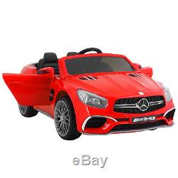 12V Kids Ride On Car Toy Double Seat Licensed Mercedes WithRemote MP3 & Light Red
