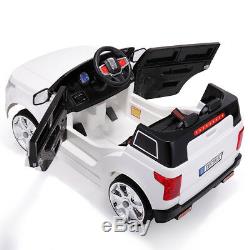12V Kids Ride On Car Truck Battery Power 2 Speed WithLights Music RC 2 Motors
