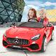 12v Kids Ride On Mercedes Benz Electric Car Led Light Mp3 Rc Remote Control Red