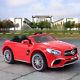 12v Kids Ride On Mercedes Benz Electric Car Remote Control Licensed Mp3 Rc Red
