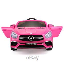12V Kids Ride On Mercedes Benz Electric Car Remote Control Licensed MP3 RC Rosy