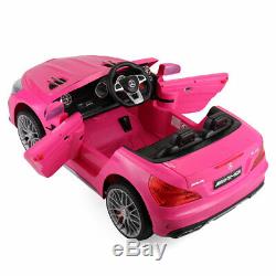 12V Kids Ride On Mercedes Benz Electric Car Remote Control Licensed MP3 RC Rosy