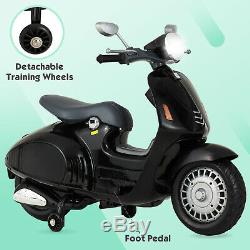 12V Kids Ride On Motorcycle Battery Powered Electric Bike Car Toy Black