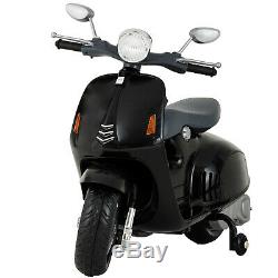 12V Kids Ride On Motorcycle Battery Powered Electric Bike Car Toy Black