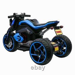 12V Kids Ride On Motorcycle Three-wheeled Electric Toy Bike Car with Mp3 Horns