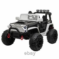 12V Kids Ride On Police Car Electric Battery Powered Truck Toys withRemote Control