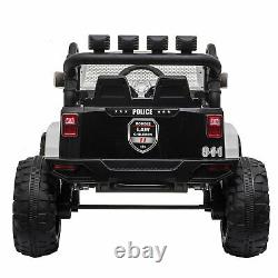12V Kids Ride On Police Car Electric Battery Powered Truck Toys withRemote Control