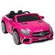 12v Kids Ride On Toy Car Licensed Mercedes-benz Rc Remote Control Radio&mp3 Pink