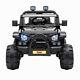 12v Kids Ride On Toy Electric Battery Powered Off-road Truck With Led Lights Black