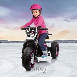 12V Kids Ride On Toy Motorcycle Three-wheeled Electric Bike Car with Mp3 Horns