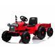 12v Kids Ride On Tractor Car Farm Truck Music With Trailer 2 In 1 Remote Control