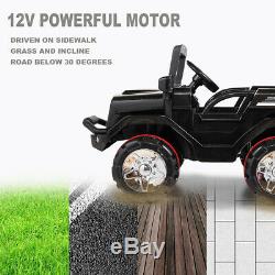 12V Kids Ride On Truck Car Electric Toy SUV Style with Remote Control LED MP3 Bk