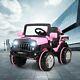 12v Kids Ride On Truck Car Electric Toy Suv Style With Remote Control Led Mp3 Pink