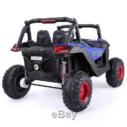12V Kids Ride On Truck Car Remote Control withLED Lights MP3 Christmas Gift Blue