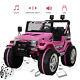 12v Kids Ride On Truck Car With Remote Control Led Lights 3 Speeds With Music Pink