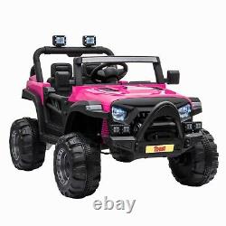 12V Kids Ride On Truck with Remote Control Battery Powered Music MP3 Safety Belt
