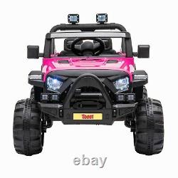 12V Kids Ride On Truck with Remote Control Battery Powered Music MP3 Safety Belt