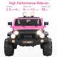 12v Kids Ride On Car Electric Battery Power Wheel Withremote Control 4 Speeds Pink