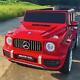 12v Kids Ride On Car Electric Toys Licensed Mercedes-benz G63 With Rc Music Red