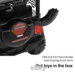 12V Kids Ride on Car Jeep Wrangler Toys Electric Battery with Remote Control Black