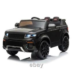 12V Kids Ride on Car Toys Battery Powerful Wheels Music LED Remote Control Black
