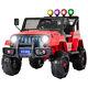 12v Kids Ride On Car Toys Electric Battery Light Suspension 3 Speed With Rc Red