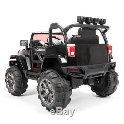 12V Kids Ride on Car Truck Battery 3 Speed Remote Control Jeep Style LED Light