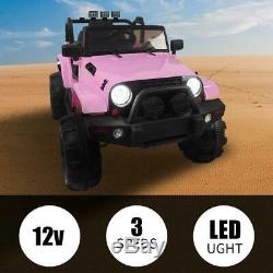 12V Kids Ride on Car Truck Toys Electric 3 Speeds MP3 LED with Remote Control