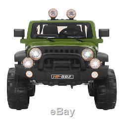 12V Kids Ride on Cars Electric Battery Power Wheels Remote Control 2 Speed Green