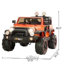 12V Kids Ride on Cars Electric Battery Power Wheels Remote Control 2 Speed Jeep