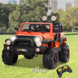 12V Kids Ride on Cars Electric Battery Power Wheels Remote Control 2 Speed Jeep