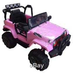 12V Kids Ride on Cars Electric Battery Power Wheels Remote Control 3 Speed Pink