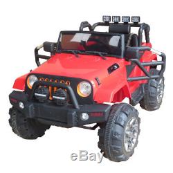 12V Kids Ride on Cars Electric Battery Power Wheels Remote Control 3 Speed Red