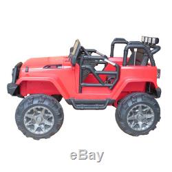 12V Kids Ride on Cars Electric Battery Power Wheels Remote Control 3 Speed Red