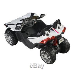 12V Kids Ride on Cars Electric Battery Remote Control Light Truck Music White