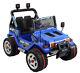 12v Kids Ride On Cars Electric Kids Toys Withremote Control 3 Speed Led Light Blue