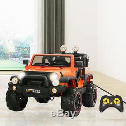 12V Kids Ride on Cars Electric Power Wheels with Remote Control 2 Speed Orange